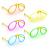 Ochelari luminescenti de petrecere, forma aviator, accesoriu neon, diverse culori culoare albastru MultiMark GlobalProd