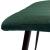 Scaun dining, tapiterie stofa, inaltime totala 91 cm, latime 43 cm, picioare metalice negre, stil elegant, verde MultiMark GlobalProd