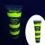 Vopsea glow uv galben neon pentru body painting, cantitate 25 ml, pe baza de apa MultiMark GlobalProd