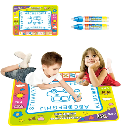 Covoras creativ pentru desen cu apa, set cu 2 markere magice, reutilizabil, 80x60 cm MultiMark GlobalProd