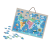 Puzzle magnetic harta lumii cu animale, 168 piese, tablita cu snur agatare pe perete, multicolor, 41x55 cm MultiMark GlobalProd