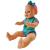 Papusa bebelus, interactiva, face pipi, diverse accesorii, ochi mobili, landou, sticlute, olita, hainute, roz/albastru MultiMark GlobalProd