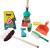 Set de curatenie pentru copii, 8 piese, aspirator, perii, racleta, lopatica, multicolor MultiMark GlobalProd