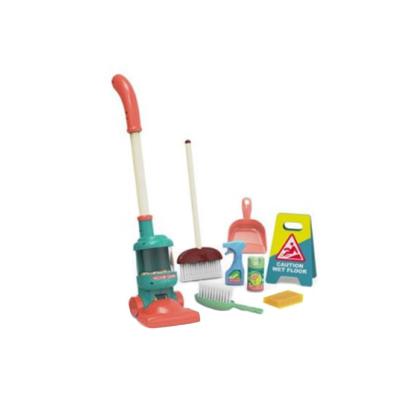 Set de curatenie pentru copii, 8 piese, aspirator, perii, racleta, lopatica, multicolor MultiMark GlobalProd