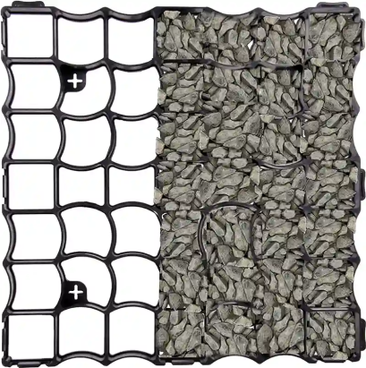 Grila eco p3 pentru parcare, 50x50x3 cm, rezistenta 180 tone/mp, negru MultiMark GlobalProd