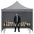 Pavilion pliabil gradina 3x3 m cu acoperis impermeabil si 3 pereti laterali, structura metalica, inaltime reglabila, gri Household NewTrend