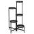 Suport metalic pentru flori cu 5 niveluri, structura pliabila, 48x48x79 cm, negru Household NewTrend