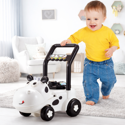 Jucarie de impins, premergator vacuta, platforma interactiva, 47x30x47 cm MultiMark GlobalProd