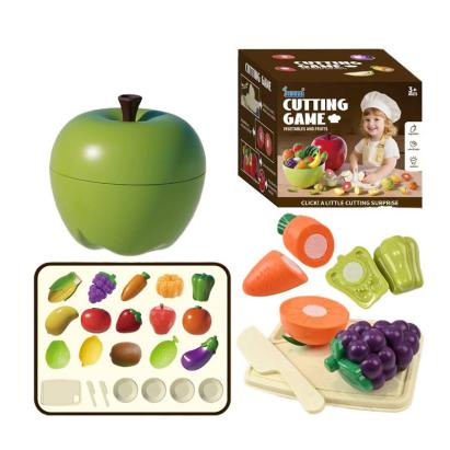 Joc taiat legume si fructe, 23 piese, fixare cu velcro, cutit, tocator, farfurii MultiMark GlobalProd