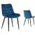 Scaun elegant dining, tapiterie catifea, inaltime 84 cm, latime 54 cm, albastru MultiMark GlobalProd