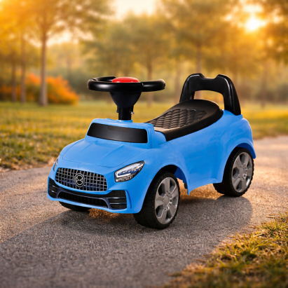 Masinuta ride-on albastra, sezut cu spatar integrat, 66x29x36 cm MultiMark GlobalProd