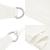 Pânză parasolar, alb, 4x5x5 m, HDPE, 160 g/m² GartenMobel Dekor