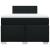 Pat box spring cu saltea, negru, 120x190 cm, catifea GartenMobel Dekor