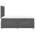 Pat box spring cu saltea, gri închis, 120x190 cm, textil GartenMobel Dekor