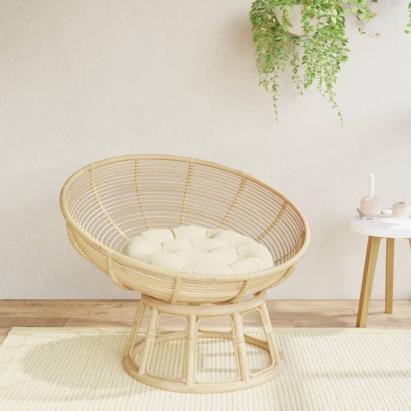 Pernă rotundă crem, Ø 60 x11 cm, țesătură Oxford GartenMobel Dekor