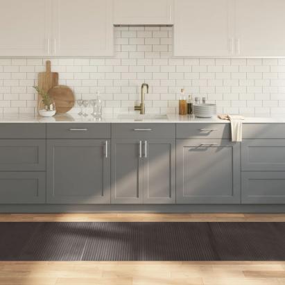 Covor dreptunghiular, maro închis, 80x400 cm, bambus GartenMobel Dekor