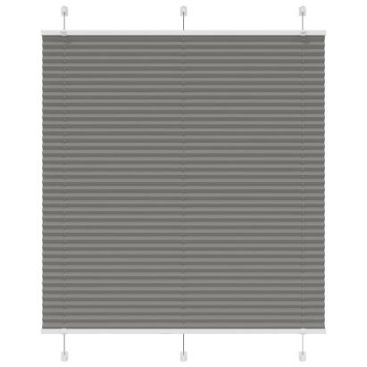 Jaluzea plisată Antracit 115x150 cm Lățime țesătură 114,4 cm GartenMobel Dekor