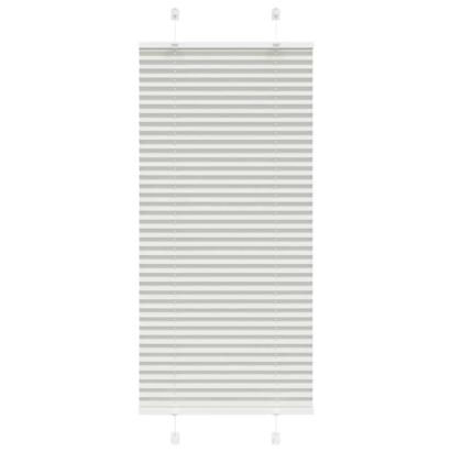 Jaluzea plisată gri deschis 55x100 cm Lățime țesătură 54,4 cm GartenMobel Dekor