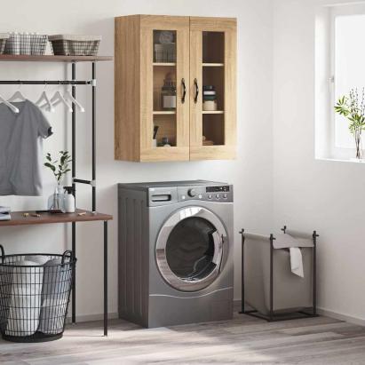 Dulap TV pe perete stejar sonoma, 69,5x34x90 cm, lemn prelucrat GartenMobel Dekor