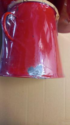 Bidon untura emailat rosu 5L Resigilat Handy KitchenServ