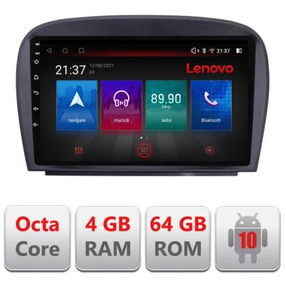 Navigatie Mercedes SL W230 2004-2011 E-W230 Octa Core cu Android Radio Bluetooth Internet GPS WIFI DSP 4+64GB 4G RESIGILAT CarStore Technology