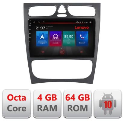 Navigatie Mercedes C W203 2001-2007 E-clk Octa Core cu Android Radio Bluetooth Internet GPS WIFI DSP 4+64GB 4G RESIGILAT CarStore Technology
