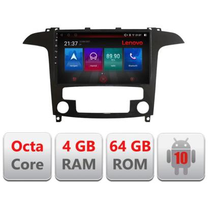 Navigatie Ford S-Max 2008-2012 E-003 Octa Core cu Android Radio Bluetooth Internet GPS WIFI DSP 4+64GB 4G RESIGILAT CarStore Technology