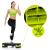 Stepper aerobic, ajustabil in 3 trepte, antiderapant, maxim 350 kg, 68x29x20 cm, negru si verde Household NewTrend