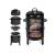 Gratar pe carbuni 3 in 1, capac cu termometru, 2 usi, 3 compartimente cu afumatoare/grill/gatire la abur, 40x40x80 cm MultiMark GlobalProd