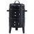 Gratar pe carbuni 3 in 1, capac cu termometru, 2 usi, 3 compartimente cu afumatoare/grill/gatire la abur, 40x40x80 cm MultiMark GlobalProd