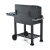 Gratar bbq pe carbune, capac rabatabil cu termometru, roti transport, 115x46x106 cm, grill 61.5x46x51 cm MultiMark GlobalProd