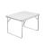 Masa pliabila pentru camping, 80x60x70 cm, blat laminat, cadru aluminiu, alb gri MultiMark GlobalProd