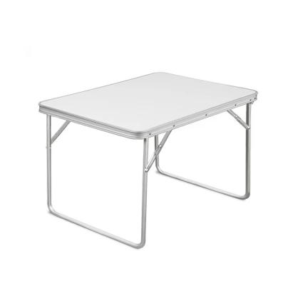 Masa pliabila pentru camping, 80x60x70 cm, blat laminat, cadru aluminiu, alb gri MultiMark GlobalProd