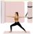 Saltea fitness antiderapanta din TPE, 183x61x1 cm, cu curea transport, roz Household NewTrend