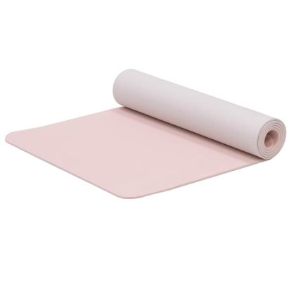 Saltea fitness antiderapanta din TPE, 183x61x1 cm, cu curea transport, roz Household NewTrend