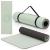 Saltea yoga antiderapanta din TPE, 183x61x0.6 cm, cu curea transport, verde Household NewTrend