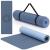 Saltea yoga antiderapanta din TPE, 183x61x0.6 cm, cu curea transport, albastru Household NewTrend