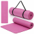 Saltea fitness antiderapanta din NBR, 183x61x1 cm, cu curea transport, roz Household NewTrend