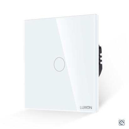Intrerupator Simplu cu Revenire Curent Continuu 12/24V cu Touch din Sticla LUXION SmartElectro IntelligentHouse