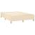 Pat box spring cu saltea, crem, 140x200 cm, textil GartenMobel Dekor