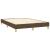 Pat box spring cu saltea, maro închis, 140x200 cm, textil GartenMobel Dekor