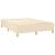 Pat box spring cu saltea, crem, 140x200 cm, textil GartenMobel Dekor