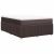 Pat box spring cu saltea, maro închis, 140x200 cm, textil GartenMobel Dekor