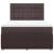 Pat box spring cu saltea, maro închis, 140x200 cm, textil GartenMobel Dekor