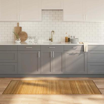 Covor dreptunghiular, natural, 80x200 cm, bambus GartenMobel Dekor