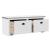 Bancă pentru hol „BODO” Albă 114x40x45 cm GartenMobel Dekor