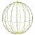 Bola cu 192 LED Alb cald 59,5 x 59,5 x 63 cm Metal GartenMobel Dekor