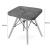 Scaun stil scandinav, Artool, Werk, fara spatar, stofa, lemn, gri, 42.5x40.5x45.5 cm GartenVIP DiyLine