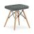 Scaun stil scandinav, Artool, Werk, fara spatar, stofa, lemn, gri, 42.5x40.5x45.5 cm GartenVIP DiyLine