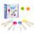 Set 6 pensete din lemn PlayLearn Toys